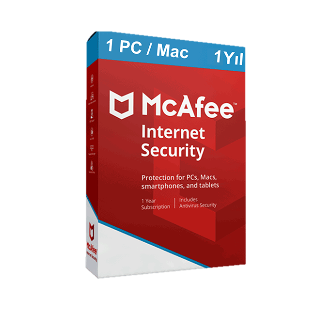 McAfee Internet Security 1 Yıllık